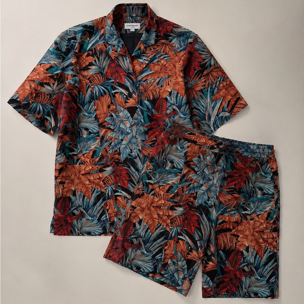 Salvatore Ferragamo suit, Jacket and Bermuda shorts